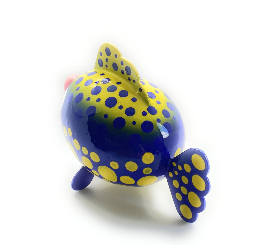 Colored Fish - Ultramarine/Yellow - Art by Mele