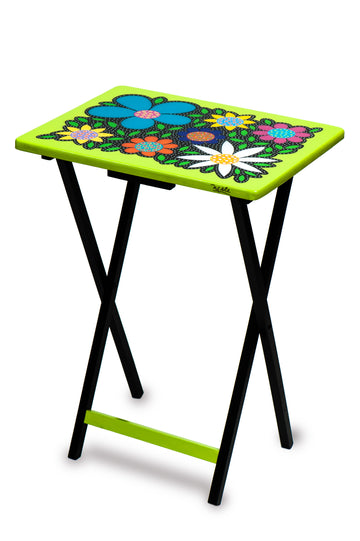 Folding Table - Lime Green - Art by Mele